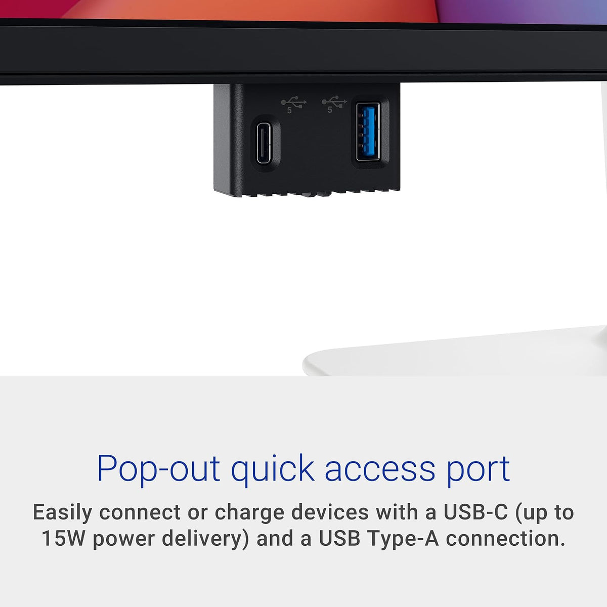Dell 27 Plus QHD USB-C Monitor - S2725DC - 27-inch QHD (2560x1440) 144Hz 1ms Display, 2 x 3W Speakers, USB-C/HDMI/DisplayPort 1.4 Connectivity, Height/Tilt/Pivot/Swivel, AMD FreeSync - Ash White