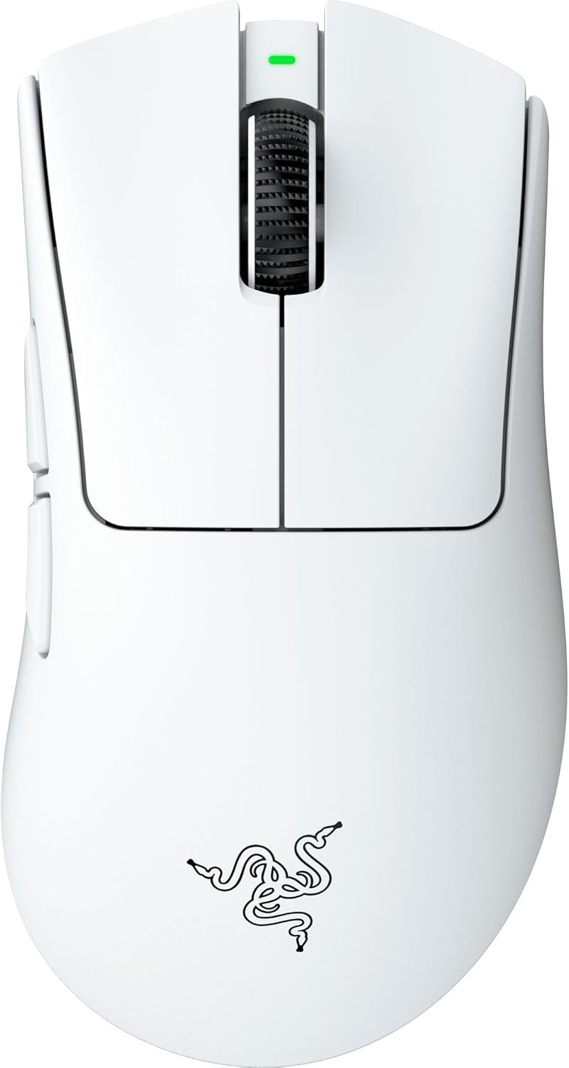Razer DeathAdder V4 Pro Wireless Gaming Mouse, 8Khz, 57g, White