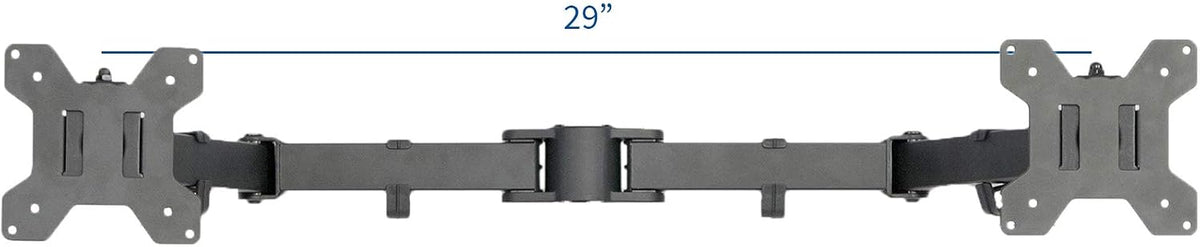 VIVO Black Dual Monitor Arm for Desk Stand, 13-27 in Screens, PT-SD-AM02A