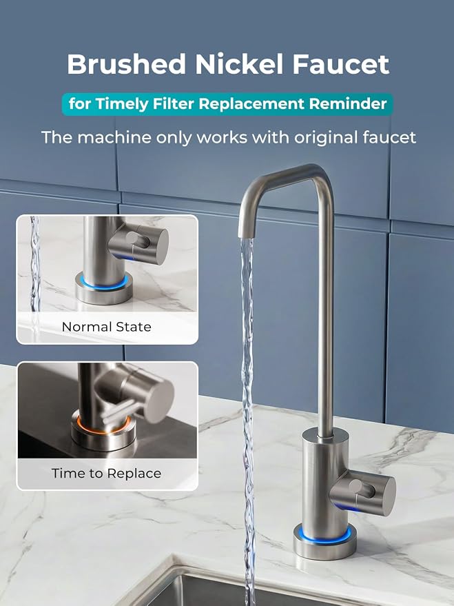 VIOMI® RO Water Filtration System, TDS PFOS&PFOA Reduction, 9 Stage Reverse