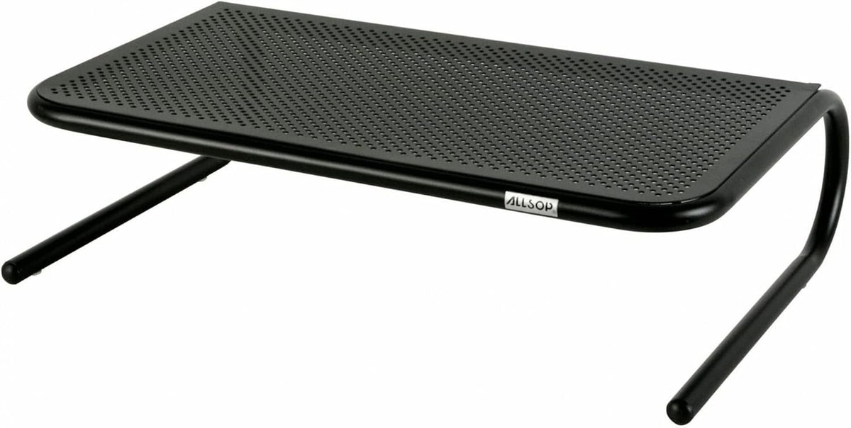 Allsop Metal Art Monitor Stand, 19" X 12.5" X 5.25", Black, Supports 30 Lbs