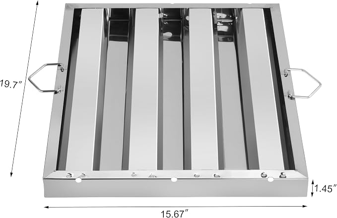 New Star Foodservice 54323 Stainless Steel Hood Filter