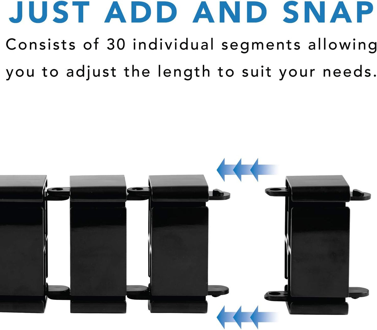 Mount-It! Cable Management Spine, 50" Desk Cord Organizer