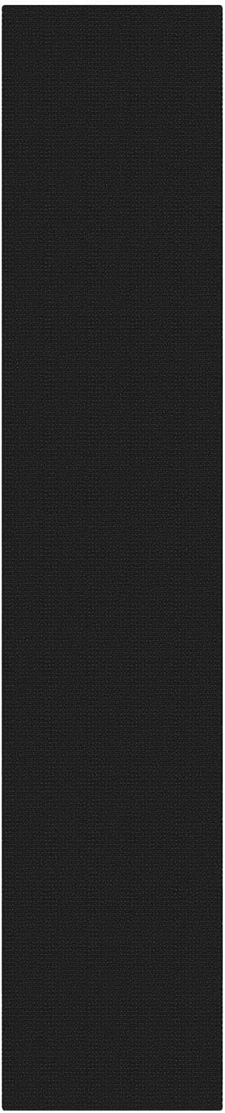 KOZYFLY Black Runners Rugs for Hallway 2x10, Washable Runner Rug, Woven Non
