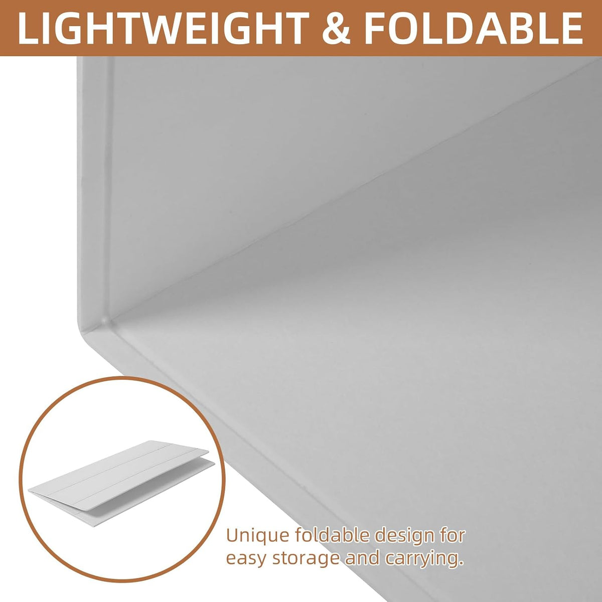 Extra Large Bulletin Board, 72 x 48 Inches Decorative Felt Pin Board Foldable Photo Board Self-Adhesive Vision Board with 50 Pushpins for Office, Home, School, Cork Board Alternative for Wall (White)