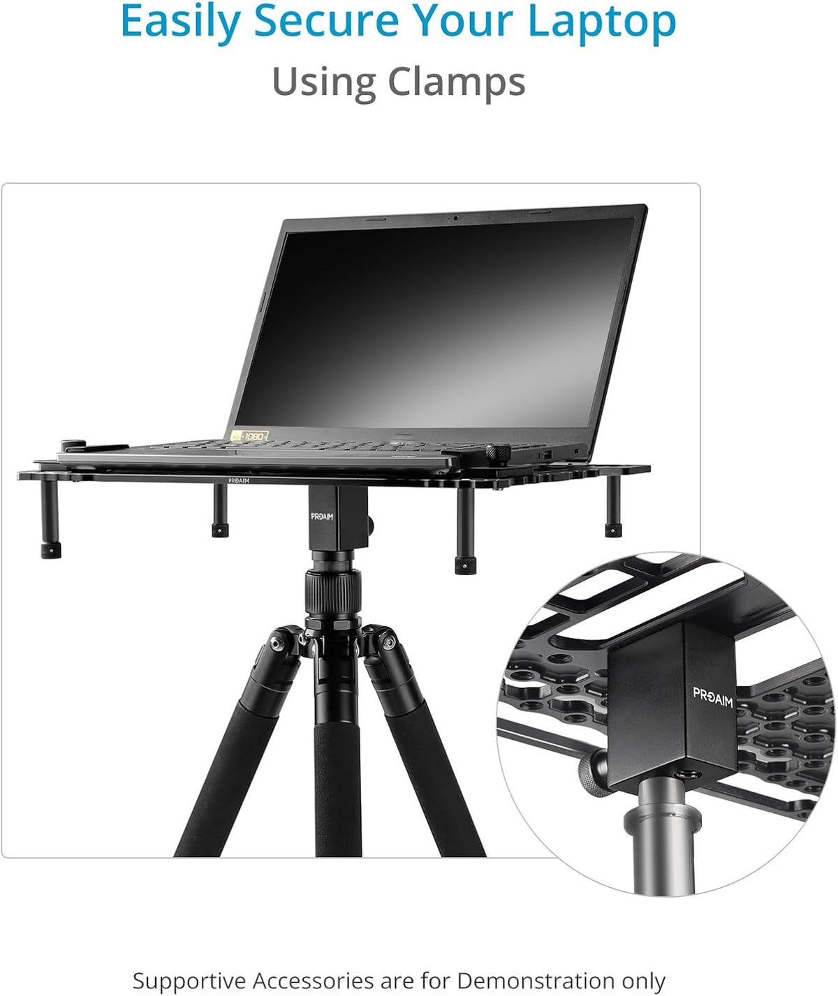 PROAIM Universal Plus Laptop Workstation with 5/8" Receiver Clamp