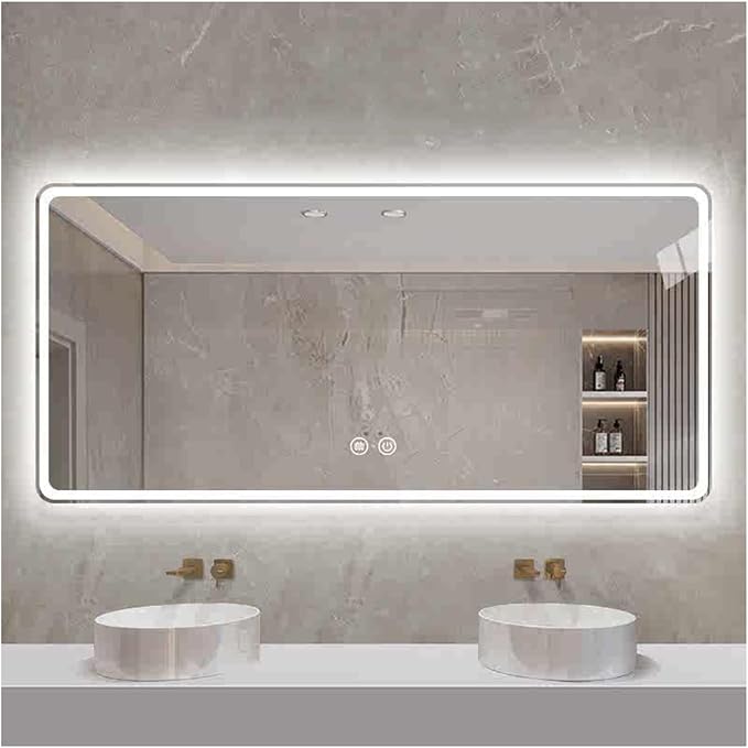Smart Illuminated LED Bathroom Mirror，Bathroom Mirror