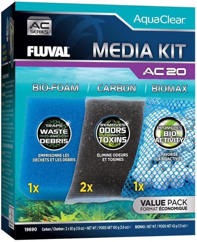 Fluval - Media Maintenance Kit for AC20 Power Filter - for Use in Freshwater &