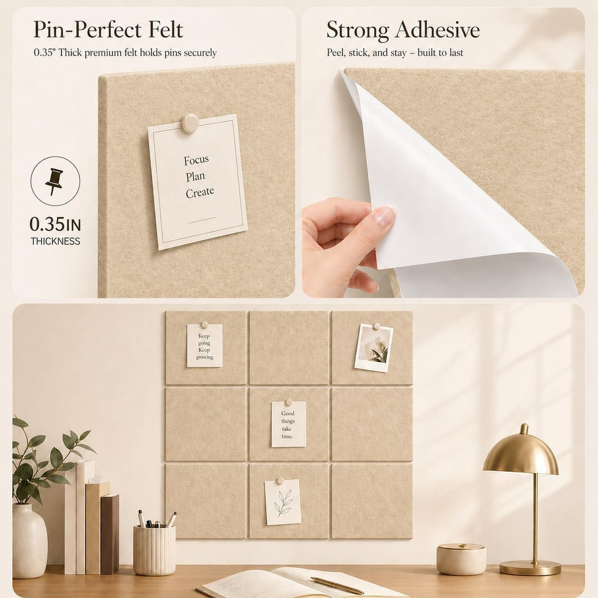 Felt Bulletin Board & Cork Board Alternative 48" x 36"- 12 Pack