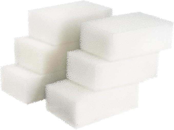 AQUANEAT 6-Pack Replacement Filter Sponge Pads, Aquarium Foam Insert Compatible