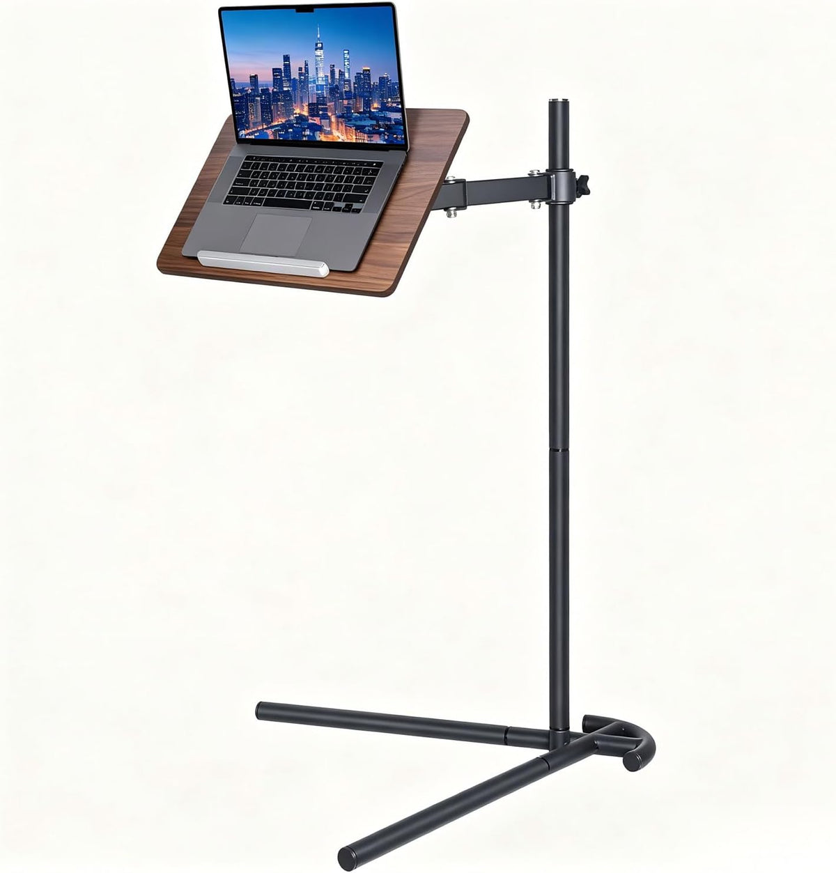 Adjustable Laptop Floor Stand for Bed, Couch, and Standing Desk Use, Large Size (Large)