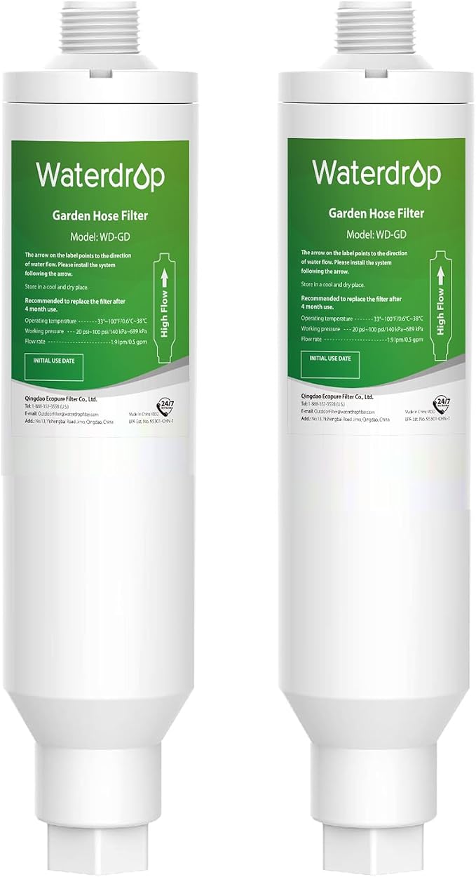 Waterdrop Garden Hose Water Filter, Improve Plants Health. Ideal