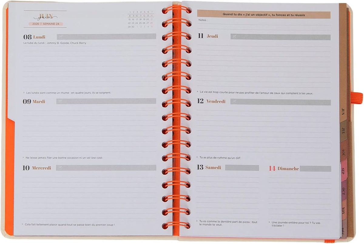 Mr. Wonderful - Office 2026 Week to View Diary - No Limits, Only Style