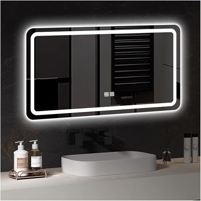 Bathroom Mirror with LED Lights，LED Bathroom Mirror，Illuminated Led Bathroom