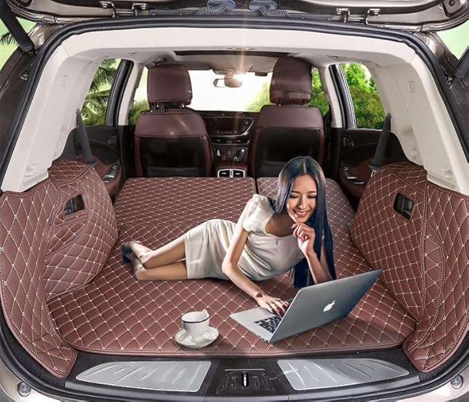 Custom Fit Trunk Mat Compatible for Mercedes GLE Coupe 2015-2019 All Weather Cargo Liner 3D Full Coverage Black w/Red Stitching