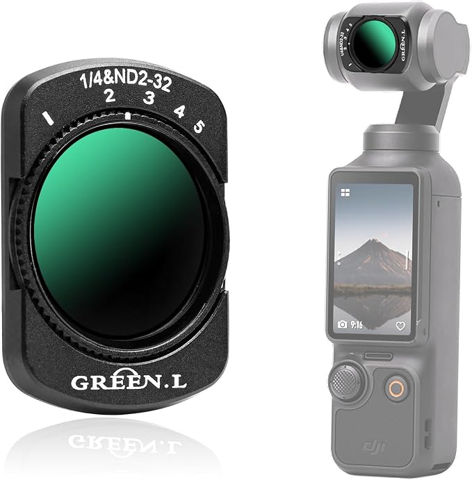 GREEN.L Variable ND2-32 & 1/4 Black Mist Filter