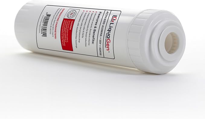 LiquaGen Activated Alumina + Carbon + KDF-55 Replacement Water Filter Cartridge