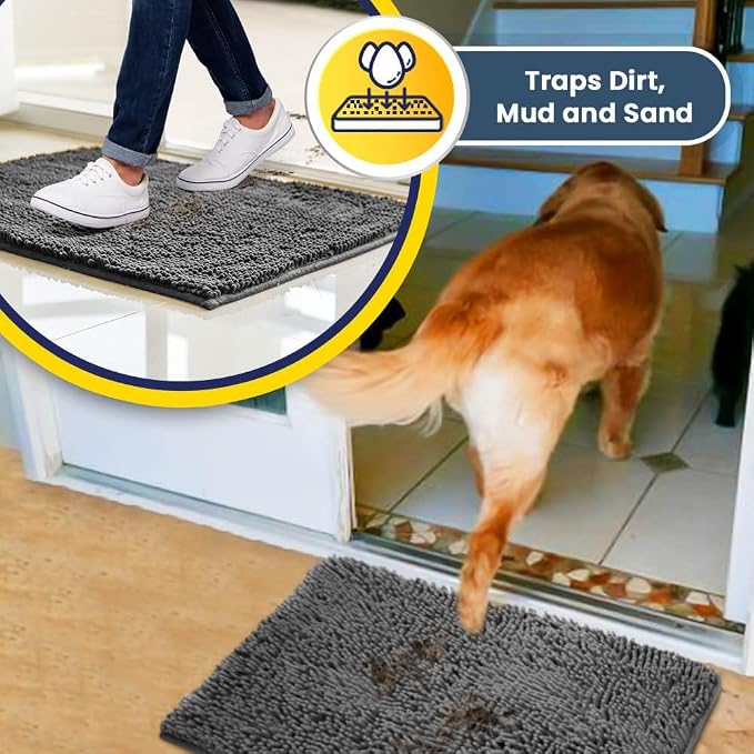 Muddy Mat® | Super Water Absorbent Door Mat Indoor, Microfiber Quick Dry