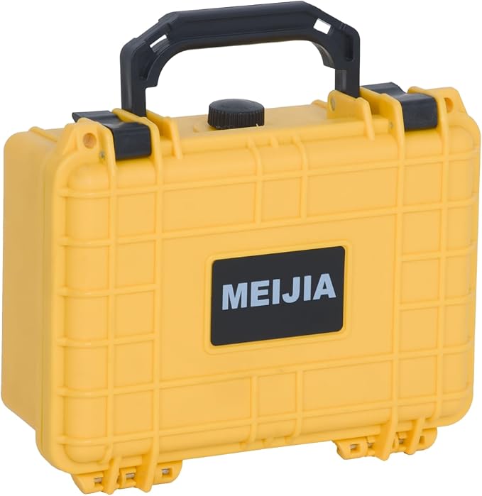MEIJIA IP67 waterproof hard compact case, Customizable Fit Foam, 8.12”x6.56”x