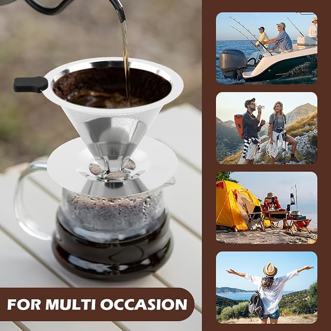 Pour Over Coffee Dripper Paperless Reusable Coffee Filter Pour Over Coffee