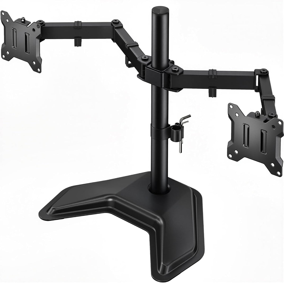 monTEK Freestanding Dual Monitor Stand for 17-32" Screens, 22 lbs Each