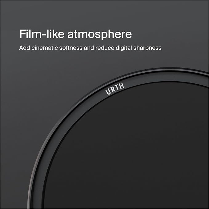 Urth 62mm Magnetic Ethereal Black Mist ⅛ Diffusion Lens Filter