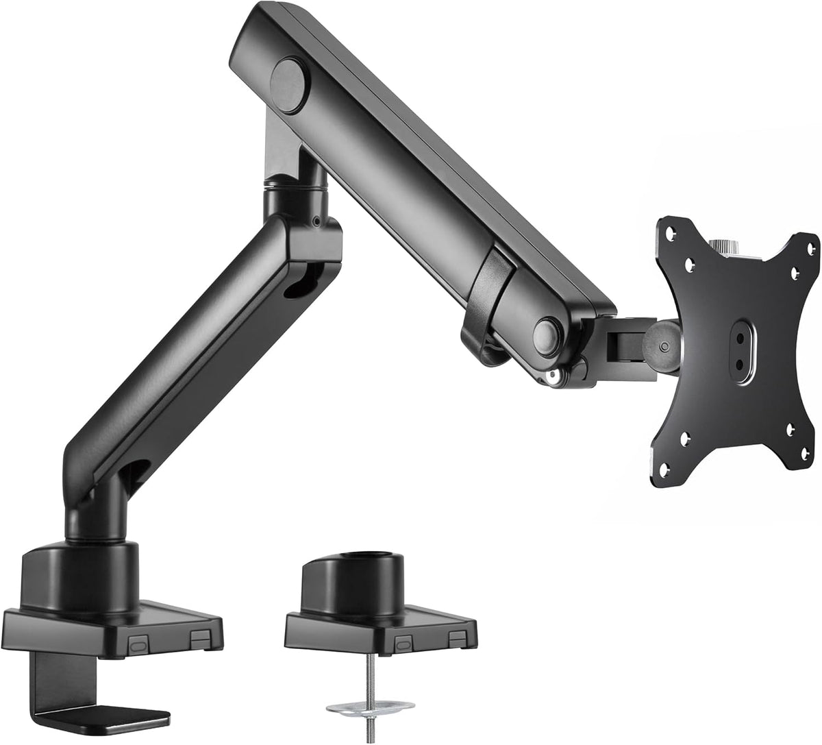 VIVO Premium Aluminum Full Motion Single Ultrawide Monitor Desk Mount Stand with Lift Engine Arm, Fits Screens up to 40 inches, STAND-V101BB