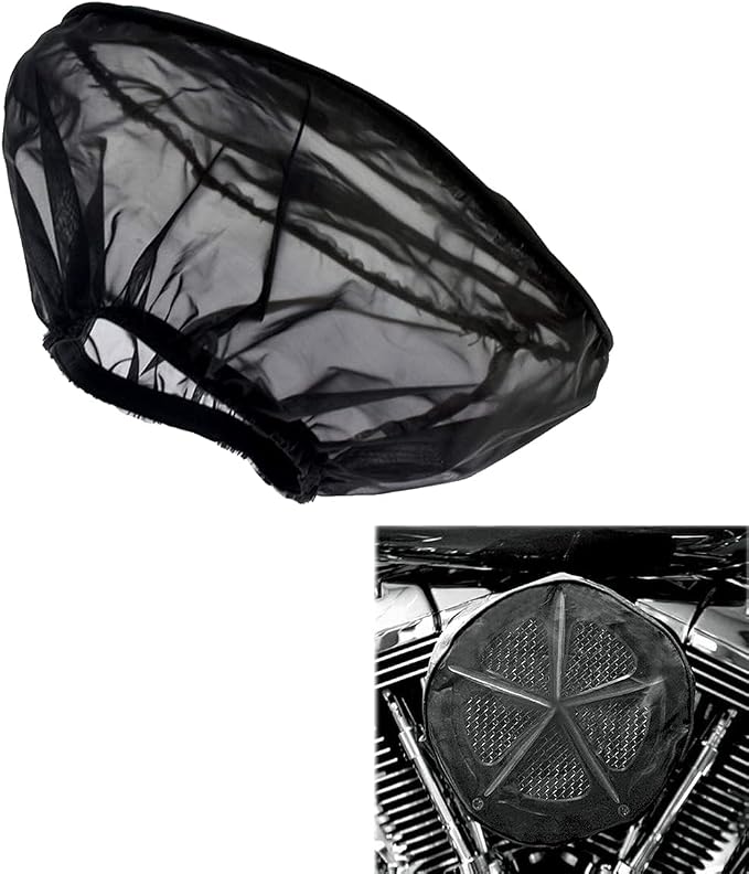 Motorcycle Air Cleaner Rain Sock Cover, Water Resistant Dust Shield, Stretch