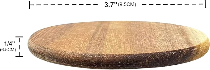 36 Pack Acacia Wood Drink Coasters, 3.68 Inch Round Wooden Acacia Wood Cup