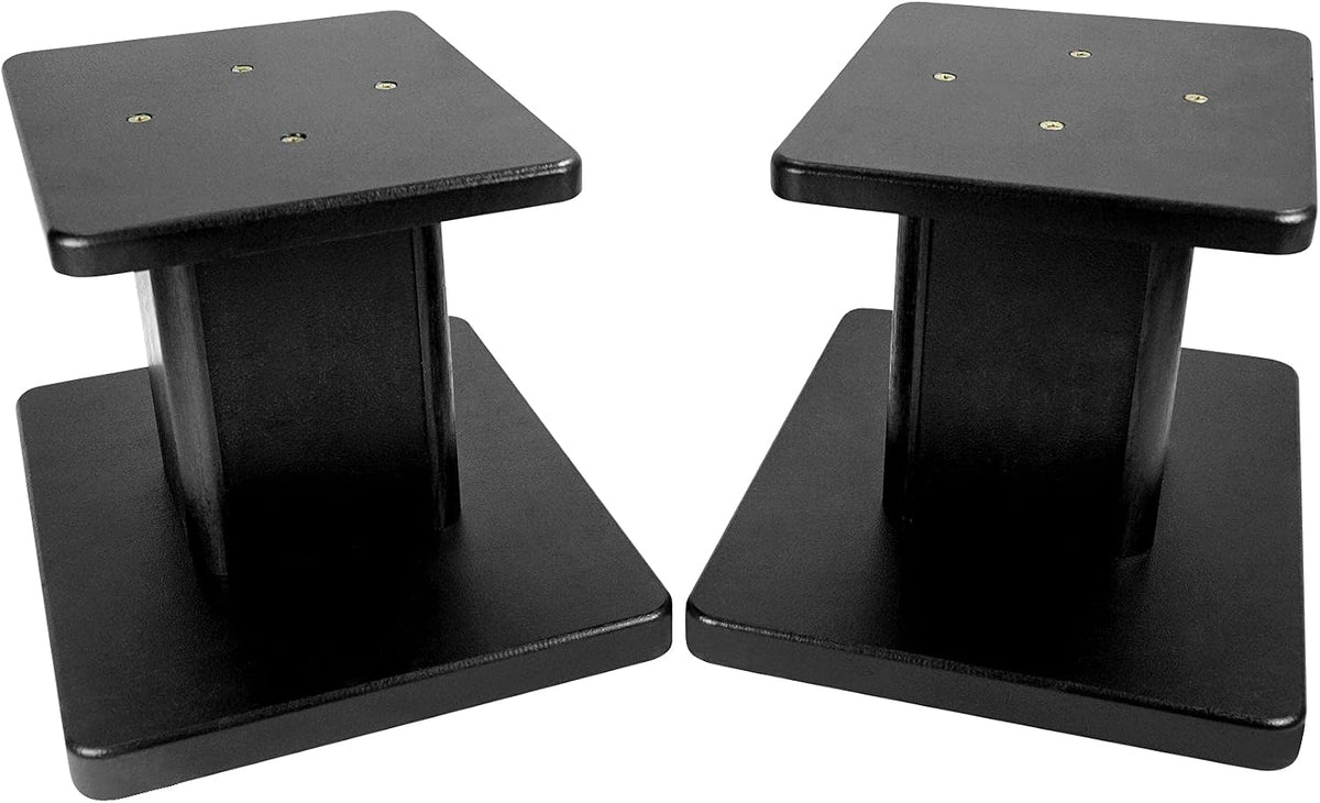 Rockville RHT8B Pair 8" Black Desktop Speaker/Studio Monitor Stands