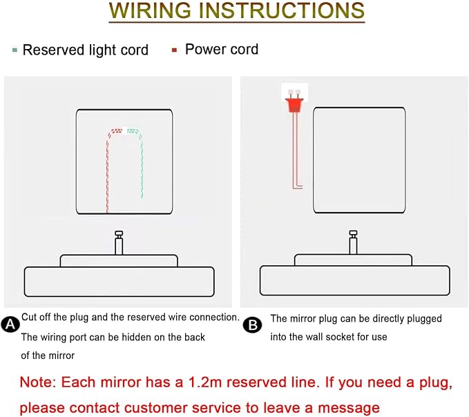 Bathroom Mirror with LED Lights，Bathroom Led Mirror ，Backlit Bathroom Mirror