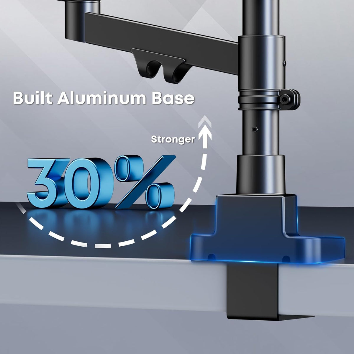 Triple Monitor Mount for up to 35’’ Ultrawide Screens, Heavy Duty,Black
