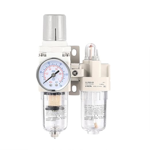 1/4 Inch NPT Compressed Air Filter Air Pressure Regulator Water-Oil Separator
