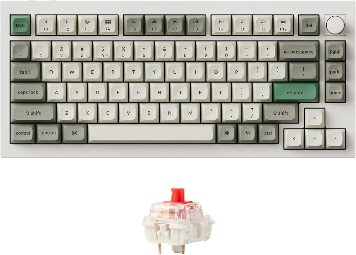 Keychron Q1 Max 75% QMK/VIA Wireless Custom Mechanical Keyboard with Knob
