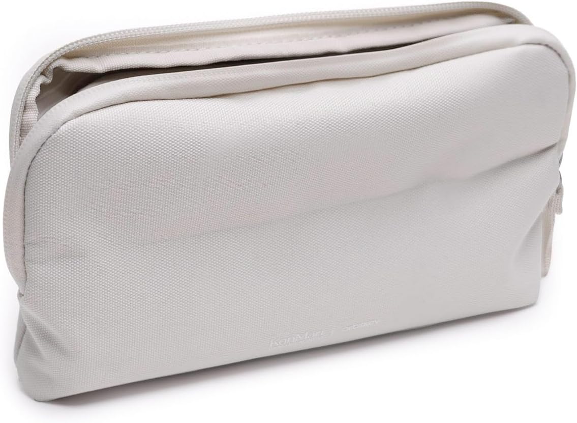orbitkey KonMari Desk Pouch - Stone Portable Tech Organizer