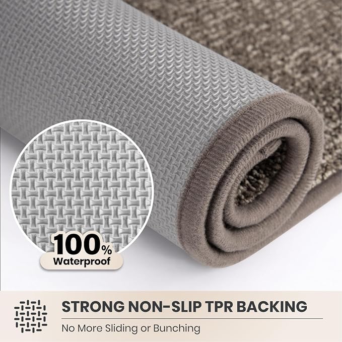 PURRUGS Dirt Trapping Door Mat 32" x 47", Non-Slip Machine Washable Entry Rug
