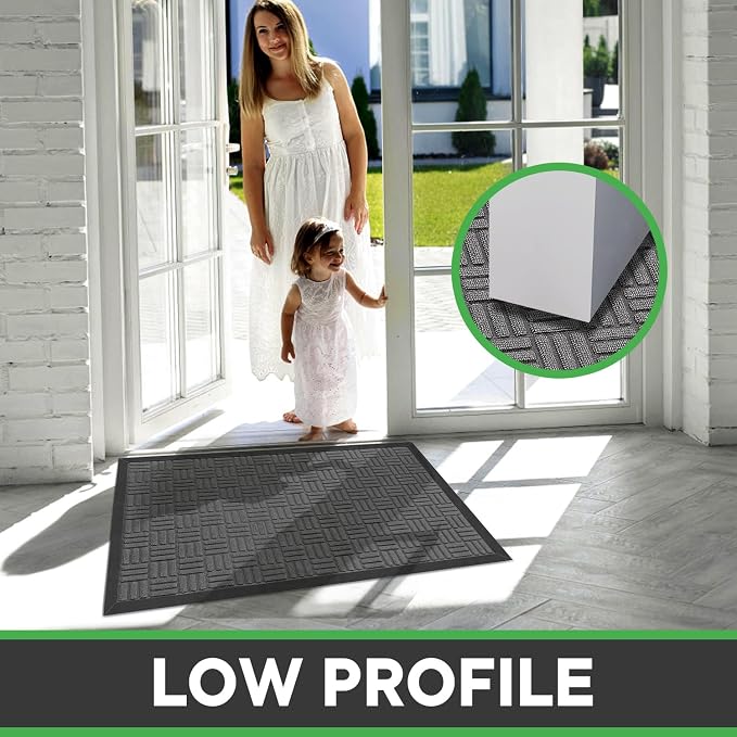Mibao Front Door Mat, Heavy Duty Durable Welcome Mat