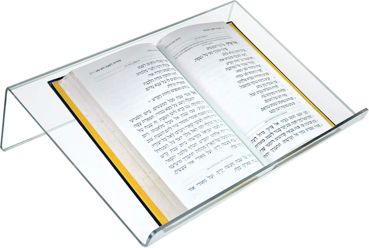 Azar Displays - 515542 - Acrylic Book Stand Holder 3/16" Thick, Size: 18"W x 12"D x 5"H