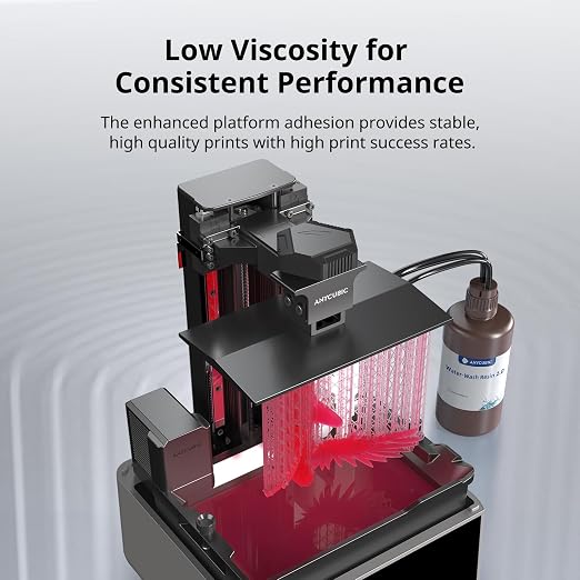 ANYCUBIC Water Washable 3D Printer Resin 2.0, 405nm High Precision 3D Resin