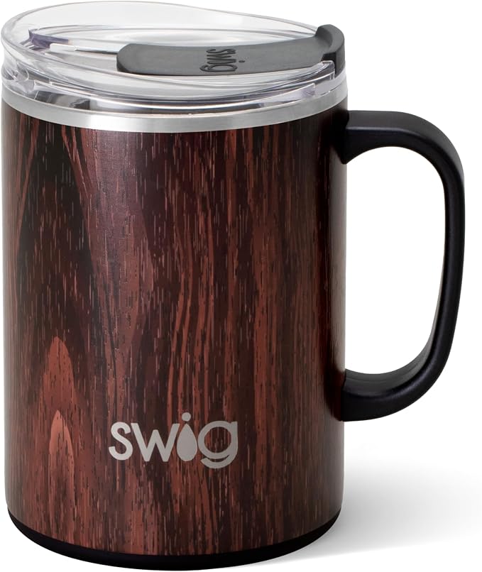 Swig Life 24oz Travel Mug, Bourbon Barrel | Triple Insulated Stainless Steel