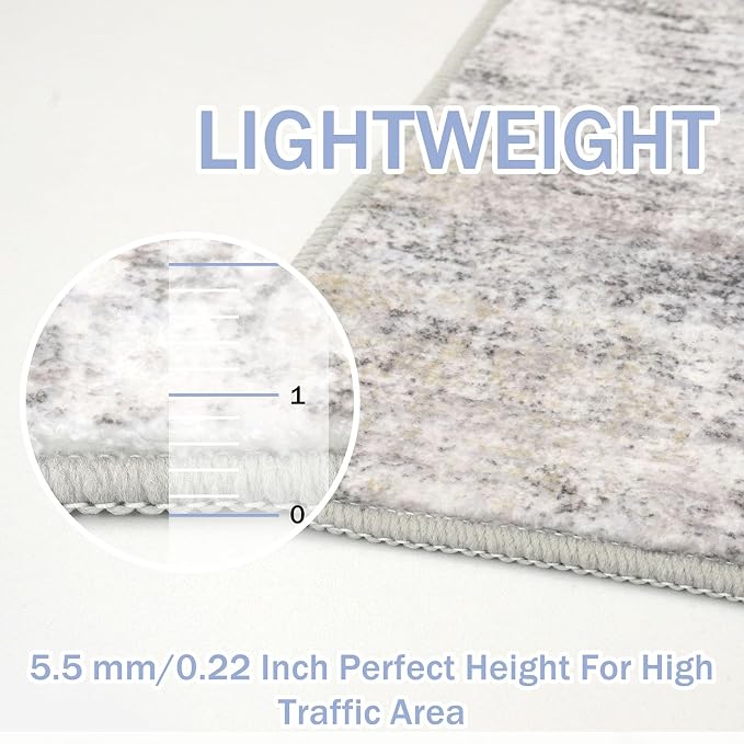 IOHOUZE Abstract Area Rugs 6x9 Ft Washable Rugs