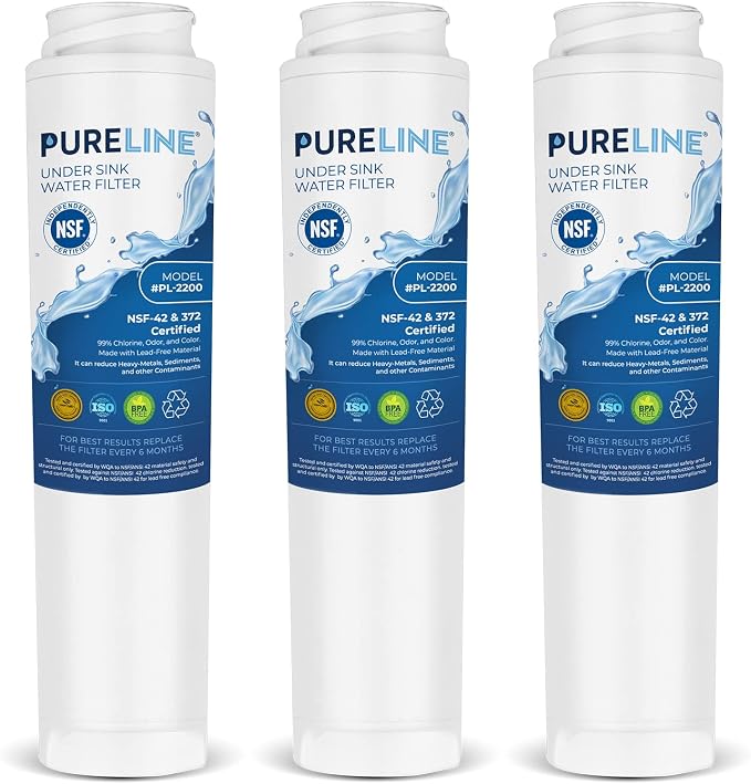 Pureline FQSLF Under Sink Water Filter Replacement. Compatible