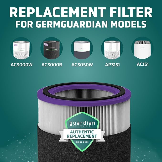 GermGuardian FLT151PT Filter V, Pet Pure HEPA Genuine Replacement Filter