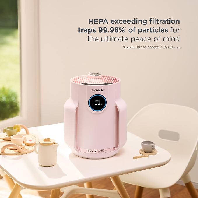 Shark Air Purifier for Home, NeverChange Compact Pro, for Bedroom, Home Office