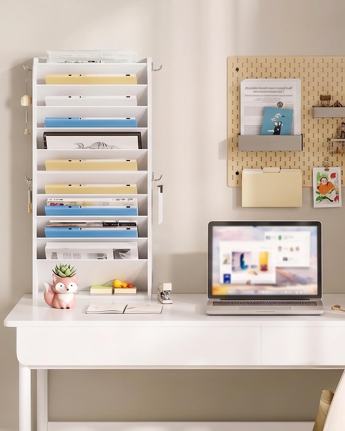 CHOEZON Wall File Organizer, 10-Tier Hanging Mail Organizer