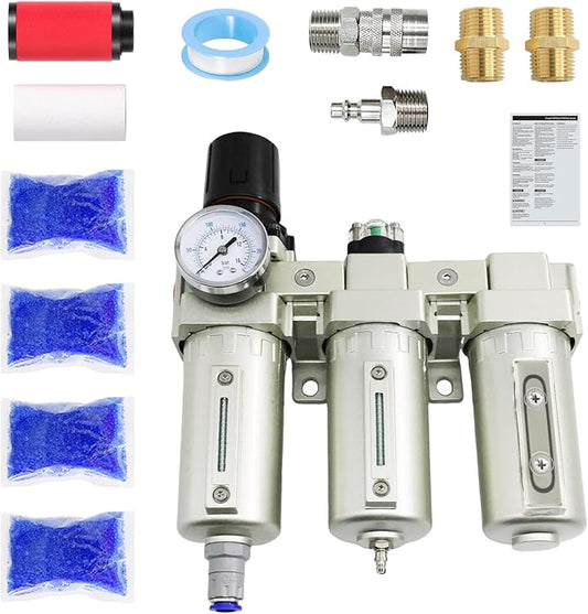 1/2" NPT Industrial Grade 3 Stage Air Dryer