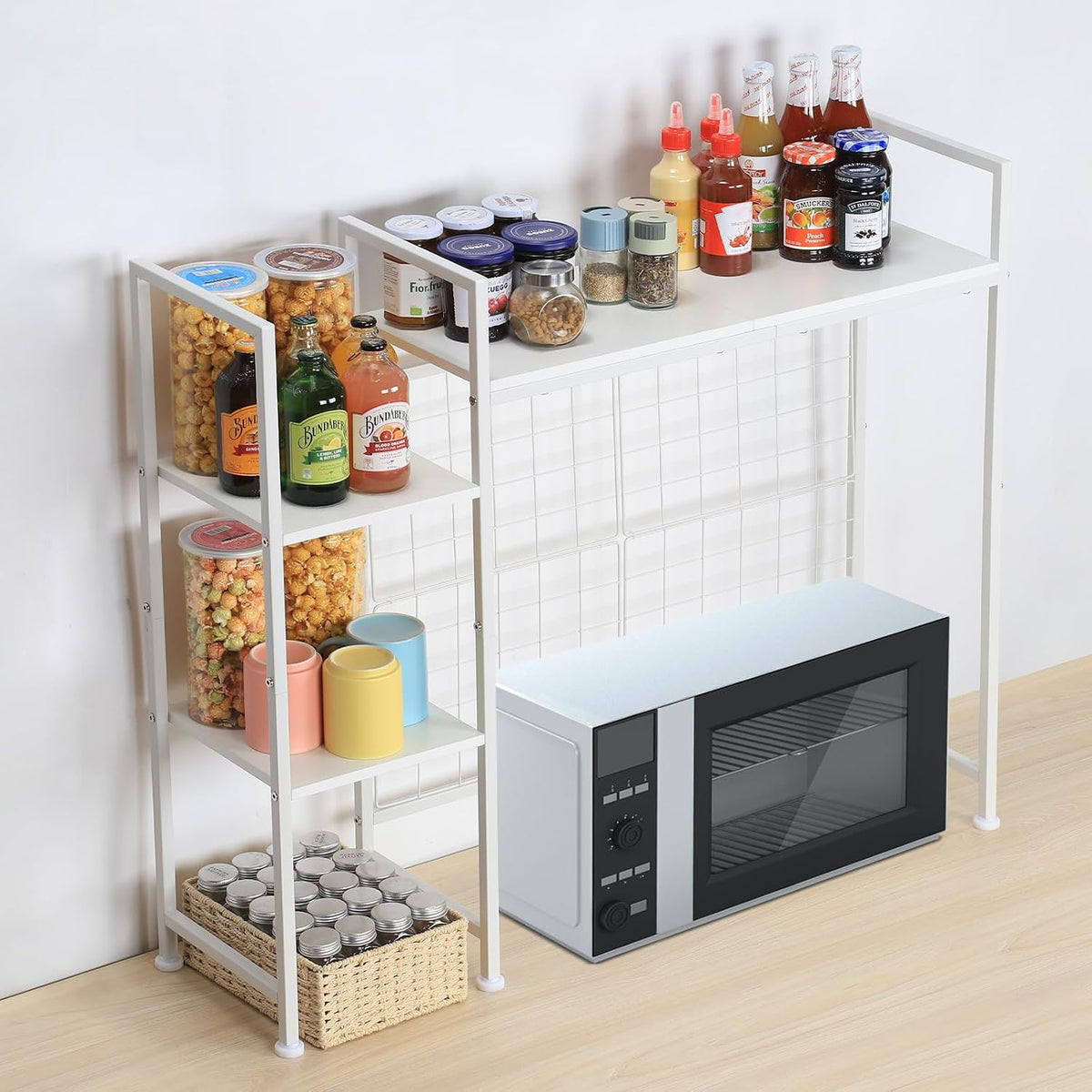 Desk Hutch Shelf White Desktop Bookshelf Dorm