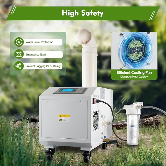 Agricultural Ultrasonic Humidifier, 3kg/h Fog Output Commercial Humidifier