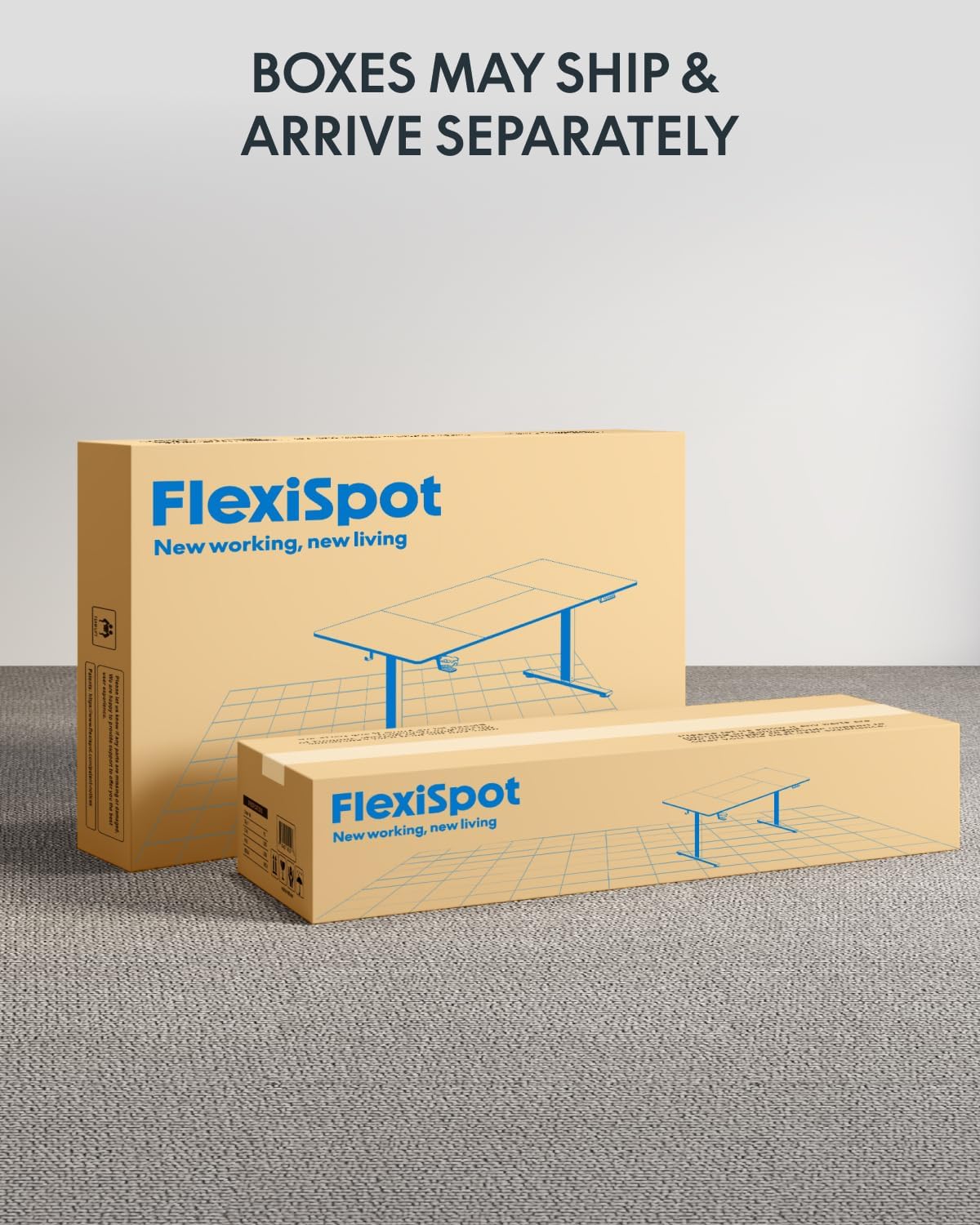 FLEXISPOT 79"x32" Height Adjustable Commercial Office Standing Desk