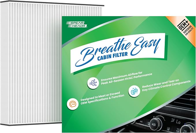 Spearhead OEM+ Particulate Breathe Easy Cabin Filter, Fits Like OEM, Provides